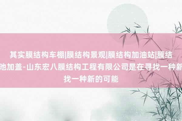 其实膜结构车棚|膜结构景观|膜结构加油站|膜结构污水池加盖-山东宏八膜结构工程有限公司是在寻找一种新的可能